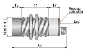 Immagine per SC30SM-CE25 PNP NO+NC H da Sacchi elettroforniture